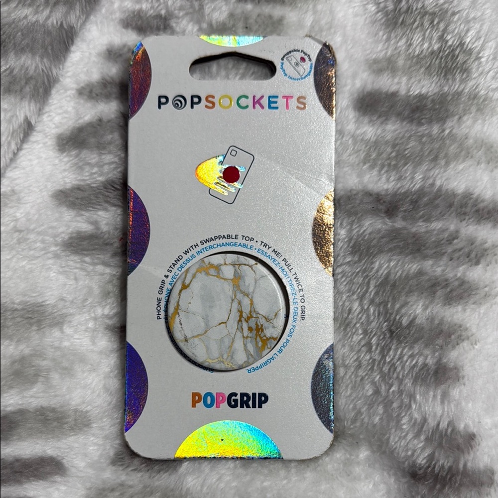 PopSocket PopGrip Gold Marble Phone Accessory